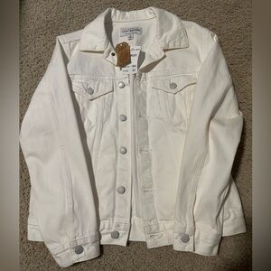 NWT Lucky Brand White Jean Jacket